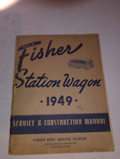 Fisher Station Wagon 1949 manual - servicio/construcción Woodie segunda mano  Embacar hacia Argentina