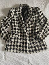 Zara houndstooth blazer for sale  NORWICH