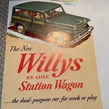 Sales literature willys for sale  Neenah