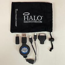 Cables de alimentación de bolsillo Halo USB a 2 enchufes micro USB con mini USB y adaptadores de 30 pines, usado segunda mano  Embacar hacia Argentina