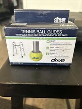 Drive Medical Walker Rear Tennis Ball Glides w/ Additional Glide Pads 1pair New, used for sale  Shipping to South Africa