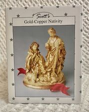 Gold copper nativity for sale  Norton