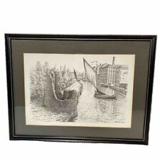 Framed sketch river for sale  Shipping to Ireland