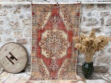 Usado, Tapete turco tecido à mão 4x7 vermelho lã e algodão tapete de área oriental da Anatólia comprar usado  Enviando para Brazil