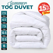 Duvet TOG 2.5 4.5 7.5 10.5 13.5 15 Quilt Soft Single Double King Super King Size, used for sale  Shipping to South Africa