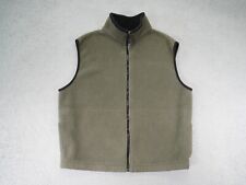 Campmor Vest Mens Large Green Sleeveless Full Zip Mock Neck Polartec for sale  Shipping to South Africa