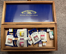 WINSOR NEWTON 15 x half Pan PROFESSIONAL WATERCOLOUR FIELD BOX SET PAINT for sale  Shipping to South Africa