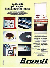 Publicite 1974 brandt d'occasion  Le Luc