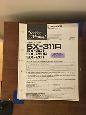 Manual de serviço receptor Pioneer SX-311R SX-301 SX-251R SX-201 *original* comprar usado  Enviando para Brazil