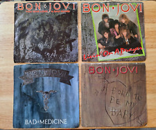 Lote de 4 discos Bon Jovi 45 single LPs 7" comprar usado  Enviando para Brazil