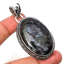 Used, Mystic Merlinite Gemstone 925 Sterling Silver Handmade Jewelry pendant 1.77" for sale  Shipping to South Africa