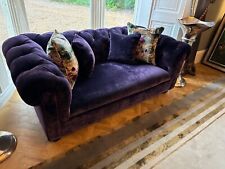velvet chesterfield sofa for sale  DONCASTER