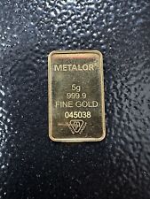 999.99 metalor gram for sale  NEWPORT
