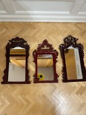 Dollhouse Miniature 3 Pc Bespaq Hansson Carved Mahogany Mirrors-Vintage-ESTATE-- for sale  Shipping to South Africa