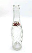 Old Vintage Pepsi Cola Red White Swirl Glass Bottle 10 Oz. for sale  Shipping to Canada
