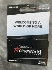 Cineworld gift card for sale  TELFORD