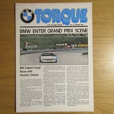 Bmw torque magazine for sale  UK