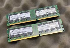 Kit de 2 GB (2 x 1 GB) Micron MT16VDDT12864AY-40BF2 PC3200U DDR1 sin ECC RAM computadora segunda mano  Embacar hacia Argentina