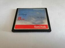 TARJETA DE MEMORIA CF compacta Sandisk Ultra 8 GB 50mb/s segunda mano  Embacar hacia Argentina