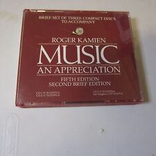 Roger Kamien: 3 płyty kompaktowe towarzyszące muzycznemu docenieniu audio CD, 1996 na sprzedaż  Wysyłka do Poland