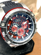 Relógio masculino Invicta 27252 Speedway cronógrafo quartzo mostrador vermelho pulseira de borracha preta comprar usado  Enviando para Brazil