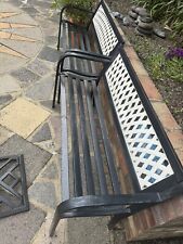Metal garden bench for sale  WATFORD
