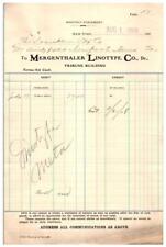 Antique invoice mergenthaler for sale  Pittsburgh