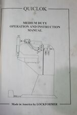 Lockformer Quiclok Operations and Parts Manual for sale  Shipping to South Africa