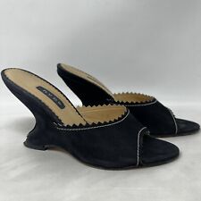 Hype Wedge Black Stitched Size 7 M Women's Heels, used for sale  Shipping to South Africa