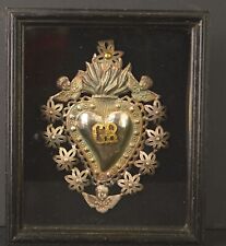 Antiga prata italiana grande coração sagrado século XIX comprar usado  Enviando para Brazil