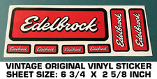 Edelbrock Original Decalque Adesivo De Vinil-Qtd. 7 Adesivos por folha-Nhra-Racing comprar usado  Enviando para Brazil