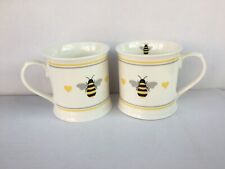 4pc bee mugs for sale  CHORLEY