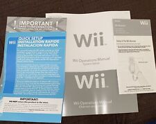 Manuales de operaciones de Nintendo Wii: configuración del sistema, canales y configuraciones, control remoto de Wii segunda mano  Embacar hacia Mexico