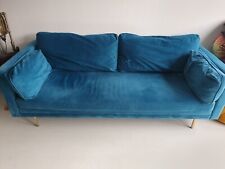 Teal sofa used for sale  LONDON