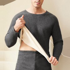Conjuntos de roupa íntima masculina de lã forrada térmica longa parte superior inferior camada base inverno comprar usado  Enviando para Brazil