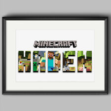 Minecraft poster personalised for sale  CLACTON-ON-SEA