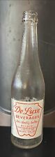 Used, Vintage DE LUXE Beverages 13oz ACL Soda Bottle  Standard Longview WA. for sale  Shipping to South Africa