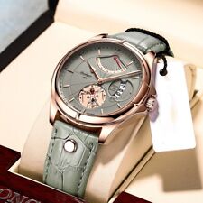Relógio masculino de luxo POEDAGAR impermeável couro quartzo relógios masculinos, usado comprar usado  Enviando para Brazil