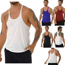 Regatas masculinas de treino fitness camisas musculares sem mangas academia colete de musculação comprar usado  Enviando para Brazil