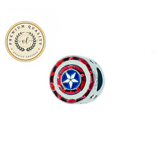 Berloque Captain Shield para pulseira, berloque de prata esterlina, usado comprar usado  Enviando para Brazil