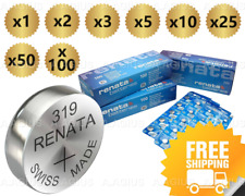 Used, Renata Watch Battery 319 (SR527SW)- Swiss - x1 x2 x3 x5 x10 x25 x50 x100 x200 for sale  Shipping to South Africa