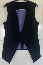 Ladies black waistcoat for sale  BURNLEY