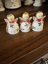 Vintage Mini Christmas Angel Bells Japan , Lefton, Napco, Holt Howard??? for sale  Holly Pond