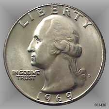 Washington Quarter 1969-D (brillante y sin circular) segunda mano  Embacar hacia Argentina