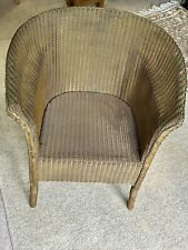 LLOYD LOOM STYLE VINTAGE (Stamped 1936) CHAIR Gold VGC.  Collect from YO25, used for sale  Shipping to South Africa