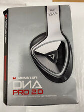 Monster DNA Pro 2.0 Noise Isolating Over-Ear Headphones White Tuxedo for sale  Shipping to South Africa