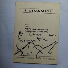 Autografo originale gruppo usato  Liscate