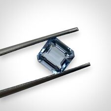 Goshenite 0.75 ct Asscher Cut Light Blue Natural Goshenite Pure Beryl Gemstone for sale  Shipping to South Africa