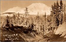 RPPC Postcard McCloud Rail Road & Mt. Shasta CA California c.1925-1940     K-058 for sale  Shipping to South Africa