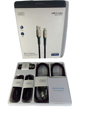 Cabo INIU DI-D4C USB-C pacote com 5 | Multi-comprimento | Carga rápida e sincronização | Sutiã durável comprar usado  Enviando para Brazil